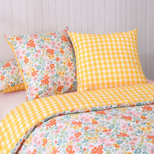 Vanya Cotton Percale Reversible European Pillowcases (Set of 2)